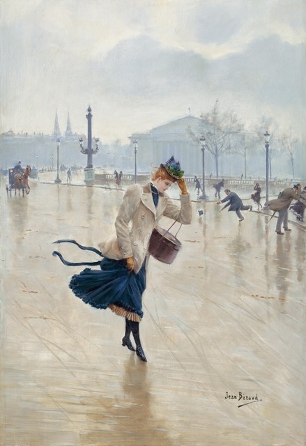 Jean Béraud, français, 1849-1935, Journée du vent